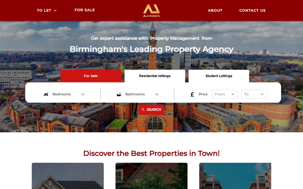 AJ Homes property search